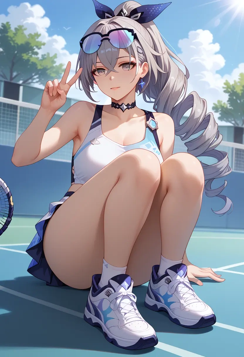 star rail,silver wolf,tennis skirt  - 